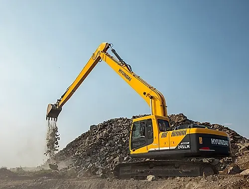 Long Reach Excavators on rent